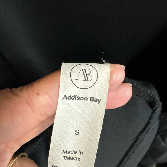 Addison Bay Iverson Pullover Sweatshirt  Black Relaxed Fit Small - Picture 13 of 13